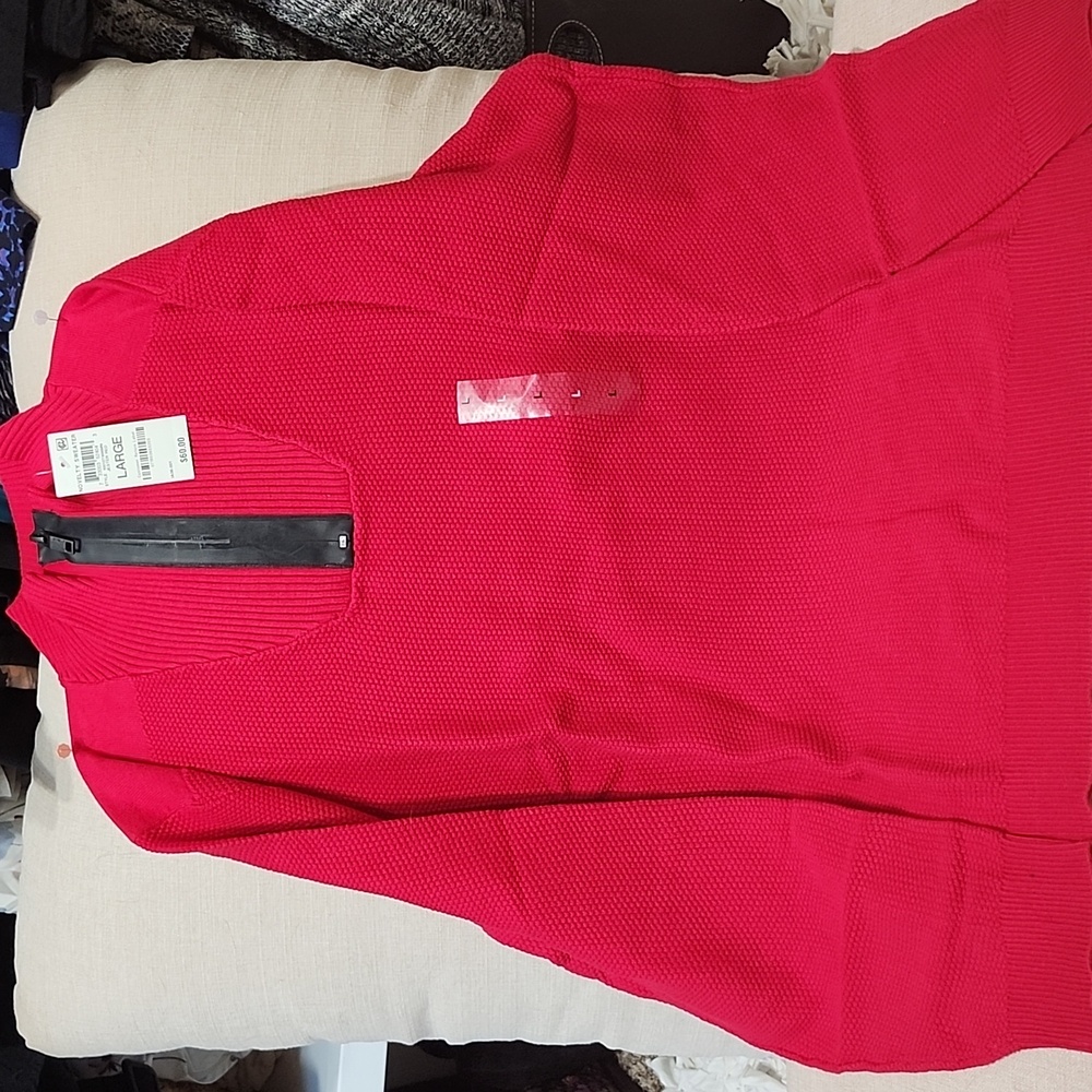 Unisex Pullover Red Sweater